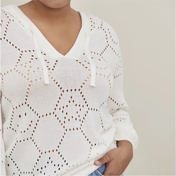 NWT Torrid Marsh Long Sleeve Pointelle Hoodie Size 10 - Picture 2 of 14